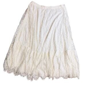 bebe Plus Size Lace Midi Skirt 18 Romantic Fairy Cottagecore coastal cowgirl